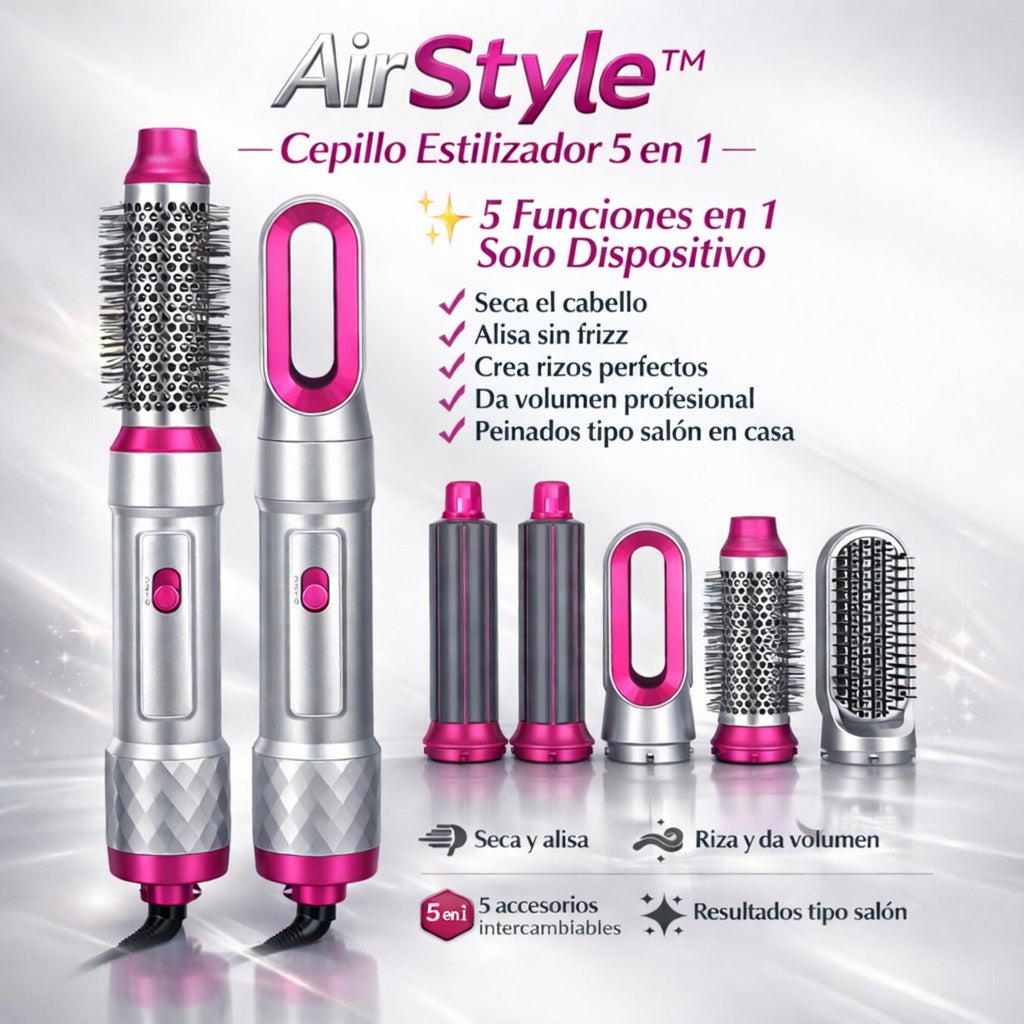 AirStyle™ | Cepillo Alisador 5 en 1
