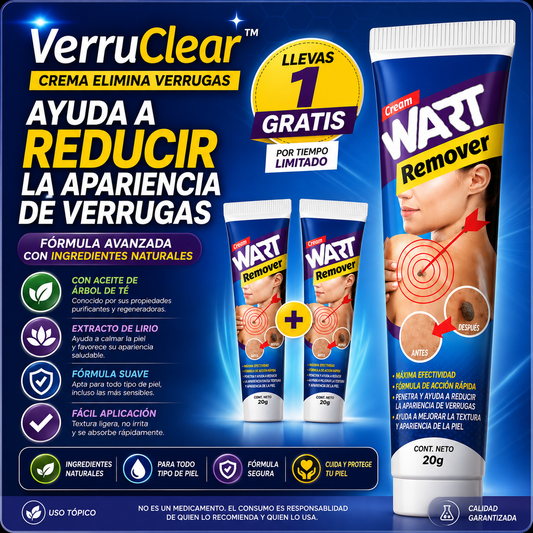 VerruClear™ | Crema Elimina Verrugas