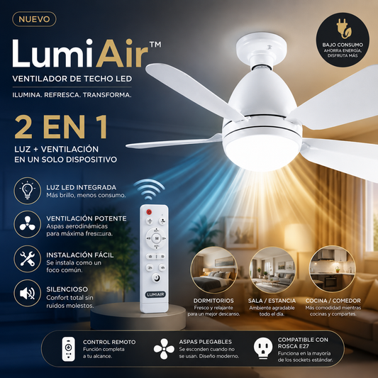 Ventilador de Techo LED | LumiAir™