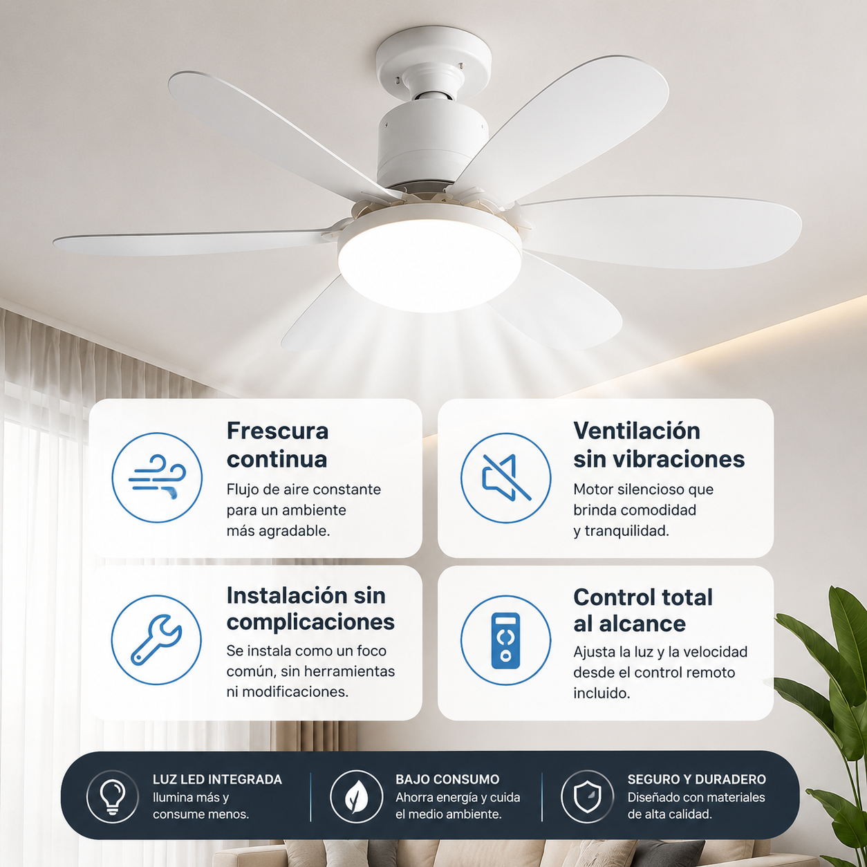 Ventilador de Techo LED | LumiAir™