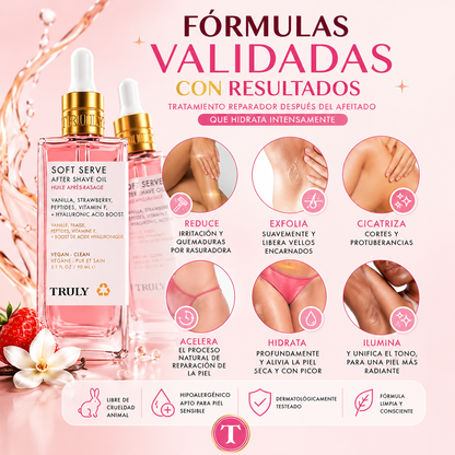 Aceite Truly Beauty Soft Serve Rosa | Aceite corporal de belleza