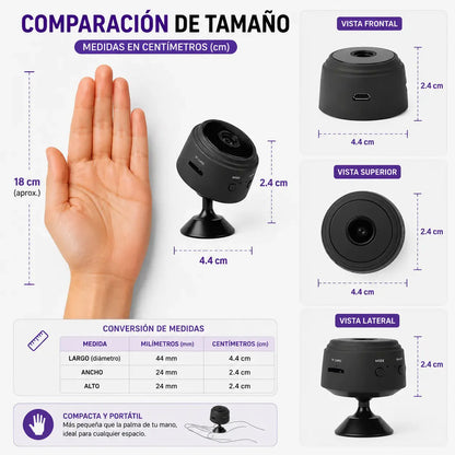 VisionCam Pro™ | Mini Cámara WiFi 360° HD