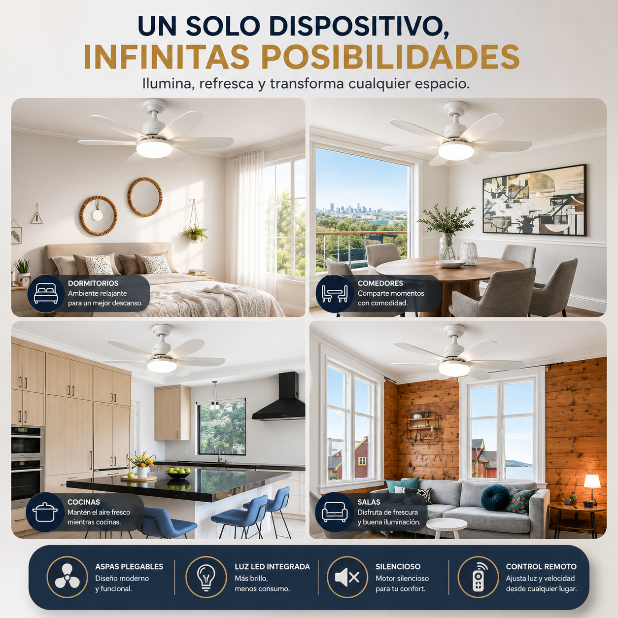 Ventilador de Techo LED | LumiAir™